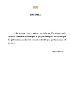 Politique monétaire et croissance économique en R.D.Congo