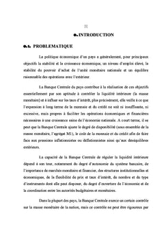 Politique monétaire et croissance économique en R.D.Congo