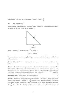 Première année licence en mathématique