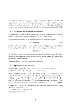 Première année licence en mathématique