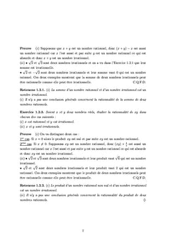 Première année licence en mathématique