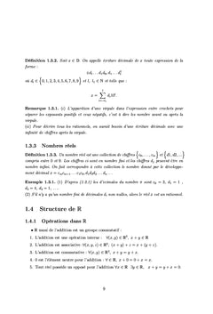 Première année licence en mathématique