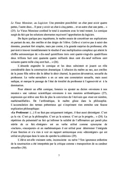 La Leçon de Ionesco - satire hilarante de l'enseignement
