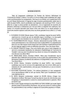 Intensification écologique de la pisciculture extensive au Cameroun