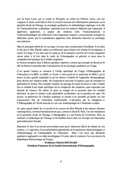 L'ethnographie de l'education: pertinence epistemologique et methodologique