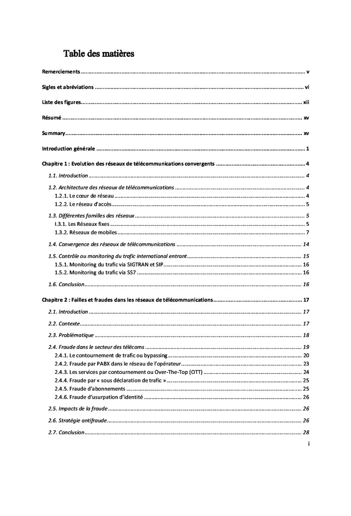 Contrôle et tarification du trafic international entrant