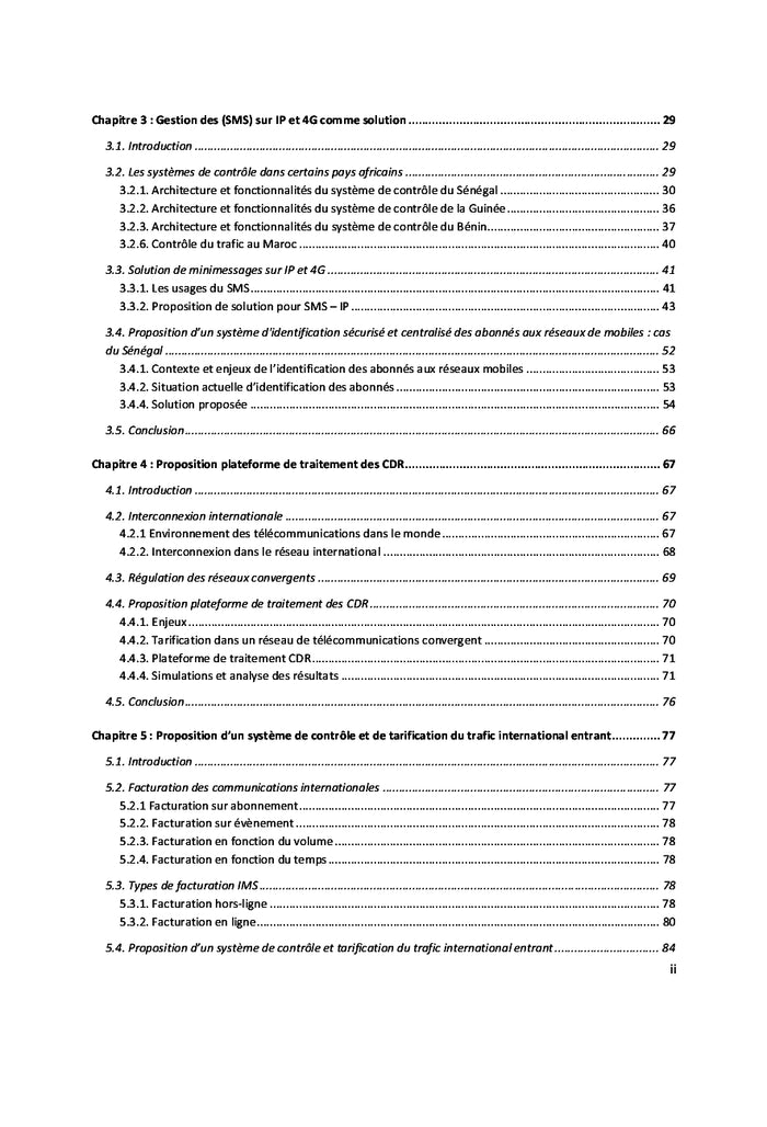 Contrôle et tarification du trafic international entrant