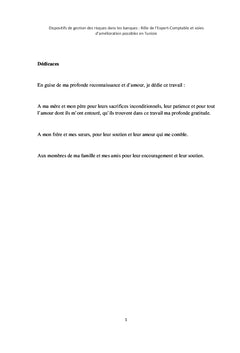 Les dispositifs de gestion des risques dans les banques en Tunisie