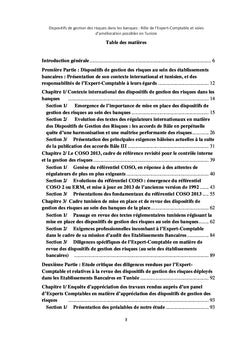 Les dispositifs de gestion des risques dans les banques en Tunisie