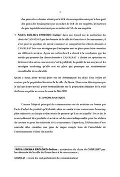 Determinants du choix d'un atelier de couture