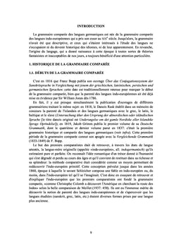 Linguistique comparee des langues germaniques