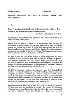 Industrie de l'Uranium et ses consequences nefastes