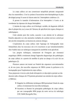 IRM et pathologie du corps calleux: revue iconographique