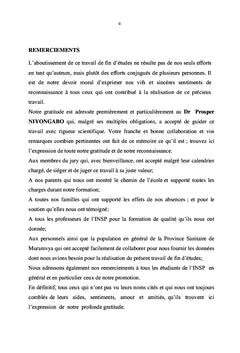 Etude sur le faible taux d'adhésion aux méthodes PF au Burundi