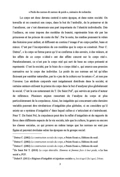 Poids des normes & normes de poids