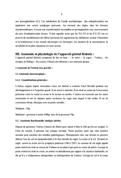 Profil epidemiologique, clinique et therapeutique des dysmenorrhees