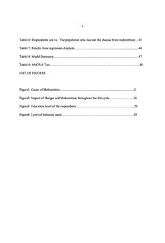 The Contribution of food security against malnutrition