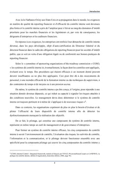 Amélioration de la maturité du contrôle interne