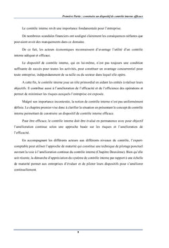 Amélioration de la maturité du contrôle interne