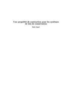 Une propriété de contraction pour les systèmes de lois de conservation