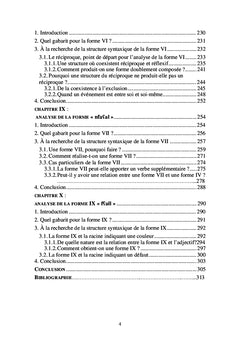La syntaxe des dix formes verbales de l'arabe classique