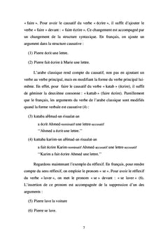 La syntaxe des dix formes verbales de l'arabe classique