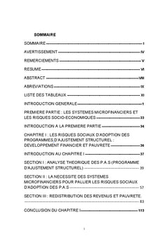 Institution financières et réduction de la pauvreté