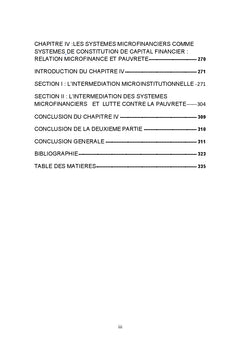 Institution financières et réduction de la pauvreté