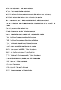 L'Union européenne, médiateur de paix dans les Balkans occidentaux