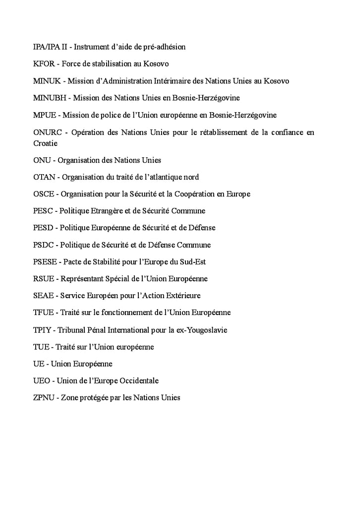 L'Union européenne, médiateur de paix dans les Balkans occidentaux