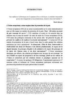 L'Union européenne, médiateur de paix dans les Balkans occidentaux