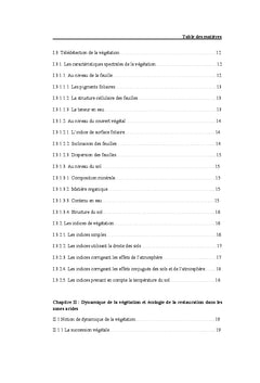 La télédétection du couvert végétal
