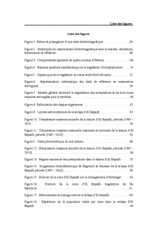 La télédétection du couvert végétal