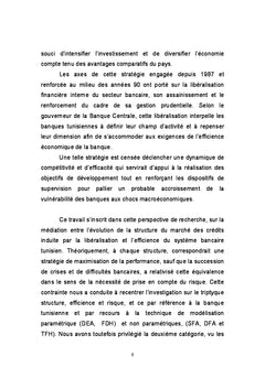 Structure stratégies risques et efficience bancaire: cas de la tunisie