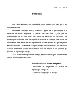 Intervention d'un psychologue clinicien dans une structure sanitaire