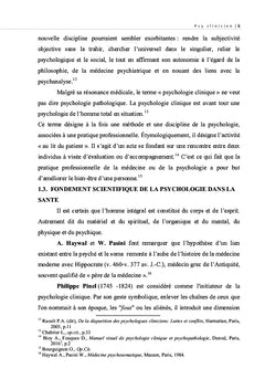 Intervention d'un psychologue clinicien dans une structure sanitaire
