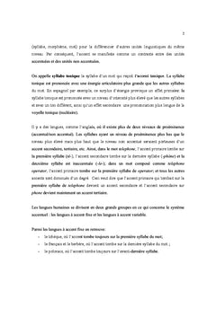 Acquisition du système accentuel espagnol par des francophones