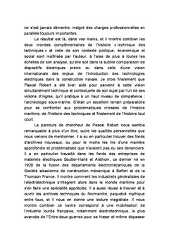 L'introduction des techniques électriques dans la marine marchande