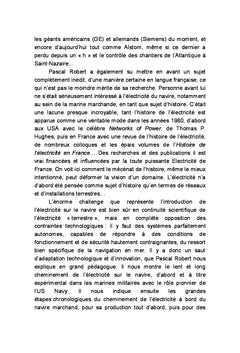 L'introduction des techniques électriques dans la marine marchande