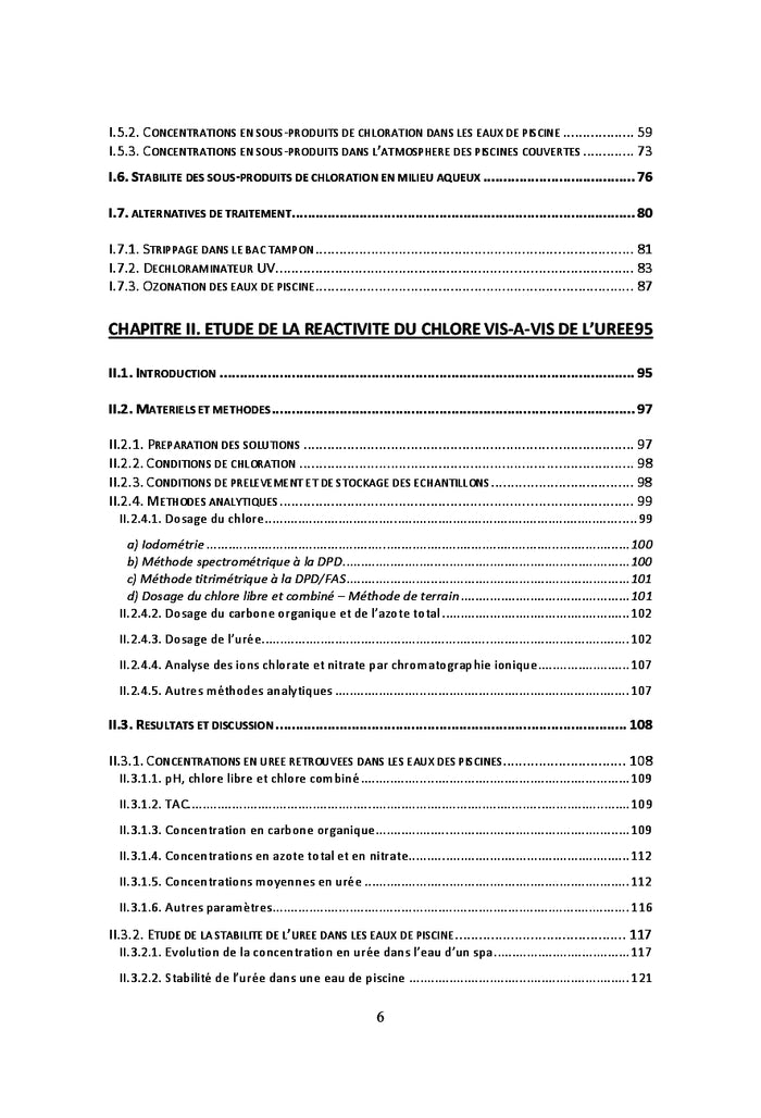 Traitement des eaux de piscine