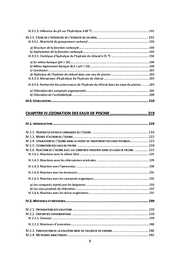 Traitement des eaux de piscine