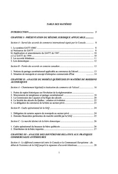Droit international et pratiques commerciales en matière d alcool