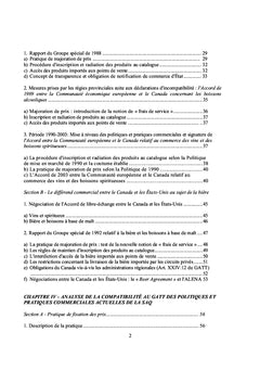Droit international et pratiques commerciales en matière d alcool
