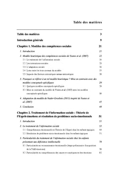 Compétences sociales et émotionnelles