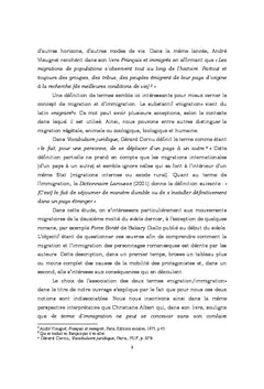 La migration et l'immigration dans le roman africain