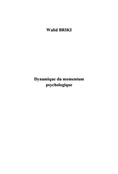 Dynamique du momentum psychologique