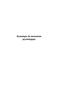Dynamique du momentum psychologique