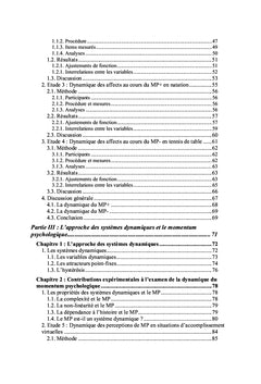 Dynamique du momentum psychologique