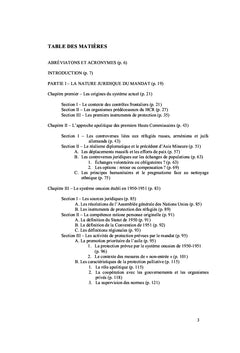 Analyse de l'action du HCR