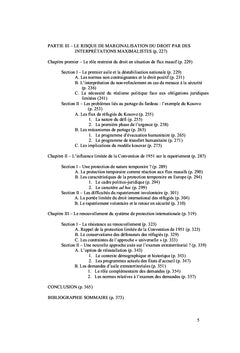 Analyse de l'action du HCR